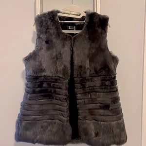 Love Token Real Fur Rabbit Vest. Perfect Condition. Never Worn. Size M
